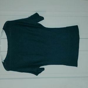 Dark Teal Short sleeved sweater